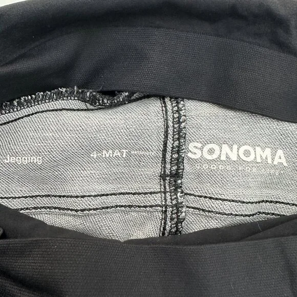 Sonoma Maternity Pull On Jegging Women's size 4 Black Denim Jeans - Picture 3 of 5